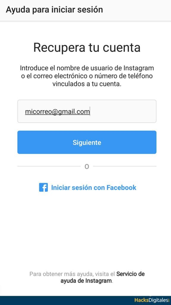 Recover Instagram Email Password