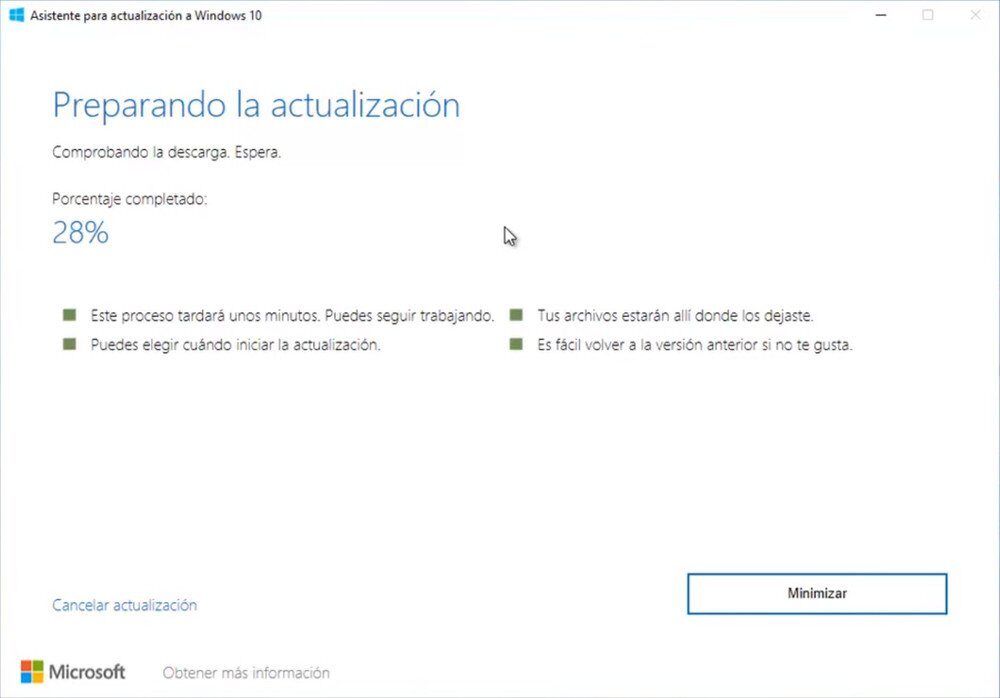 Actualice a la última versión de Windows 10