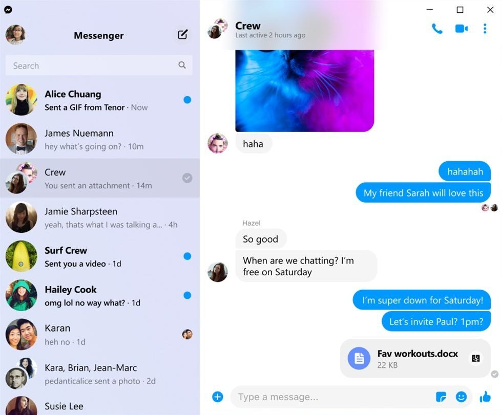 Messenger für PC mit Windows 10