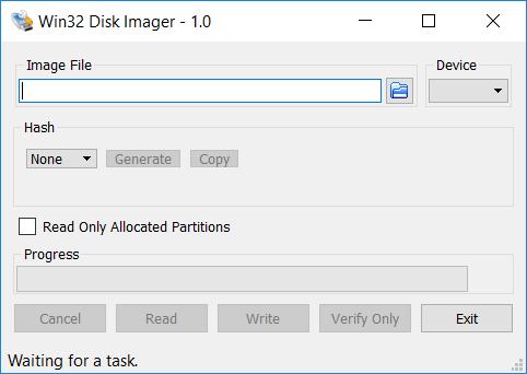 Escribir imágenes en USB con Win32 Disk Imager