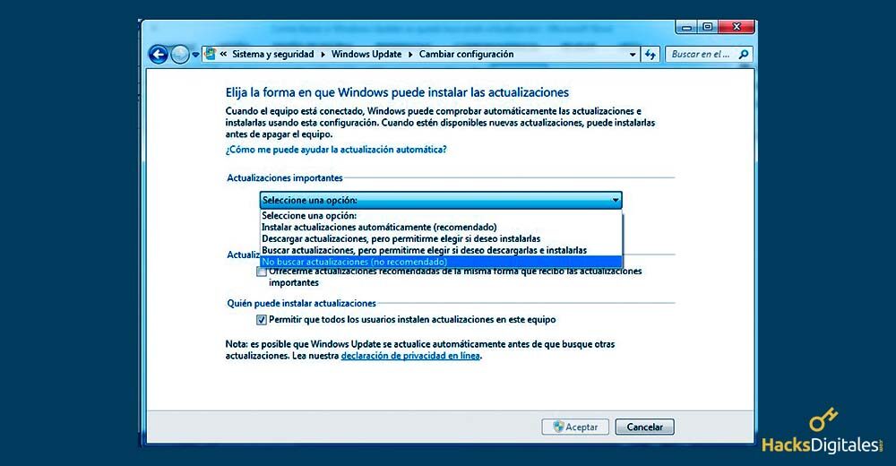 Windows Update-Updates deaktivieren